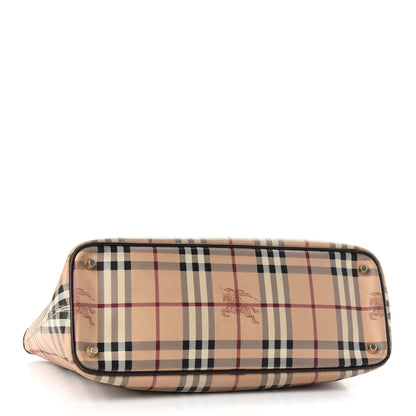 Burberry Haymarket Check Medium Regent Tote Chocolate 4 of 11