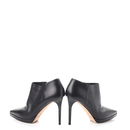 Jimmy Choo Lambskin Lindsey 100 Pointed Toe Ankle Boots 40 Black 6 of 12