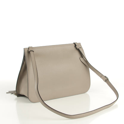 Gucci Cellarius Calfskin Medium Bamboo Daily Flap Shoulder Bag Storm Grey 3 of 7