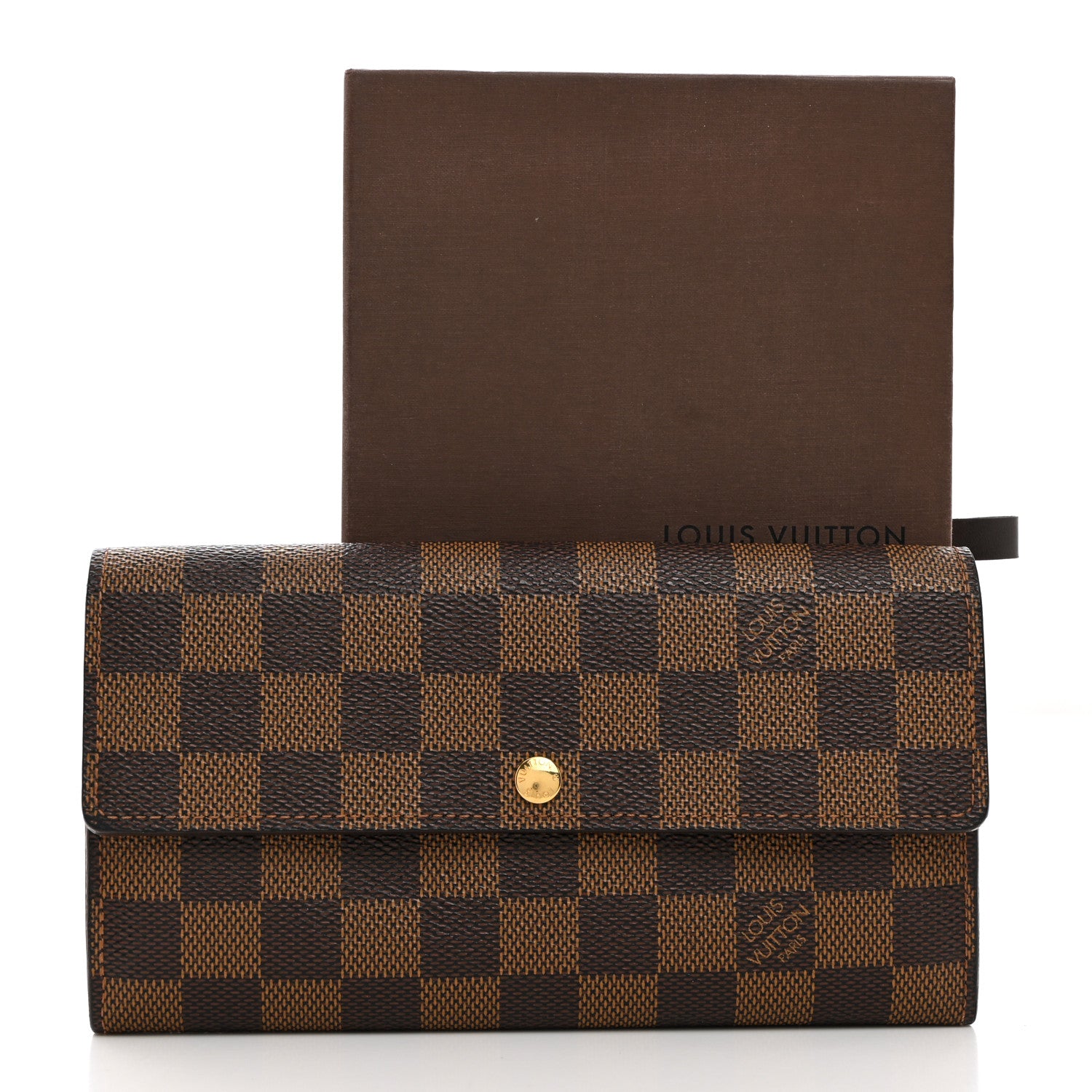Louis Vuitton Damier Ebene Sarah Wallet 9 of 9