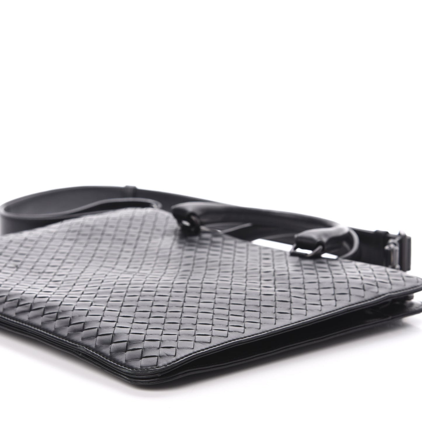 Intrecciato Briefcase Black