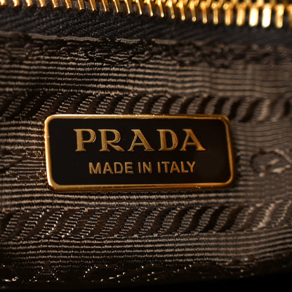 Prada Suede Triangle Medium Bonnie Shoulder Bag Cacao 6 of 9
