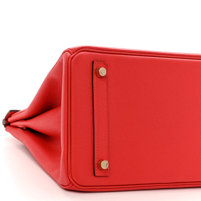 Hermes Epsom Birkin 30 Rouge Casaque 9 of 12
