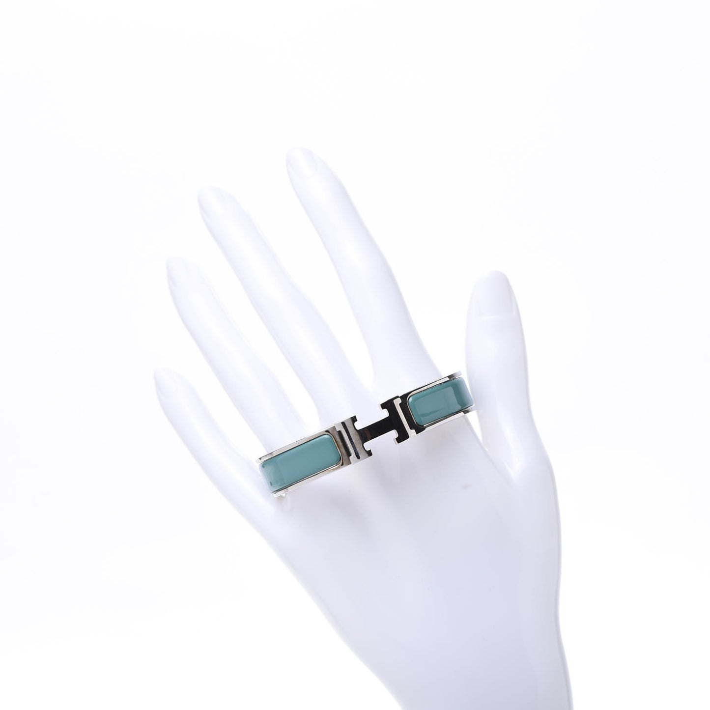 Enamel Narrow Clic Clac H Bracelet PM Bleu Canard