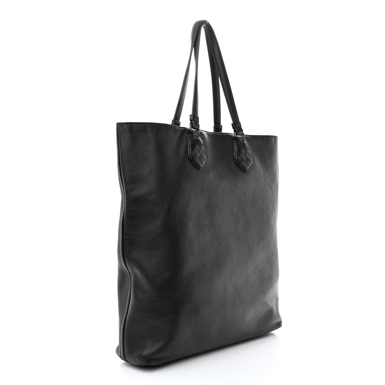Bottega Veneta Calfskin Front Pocket Tote Black 3 of 19