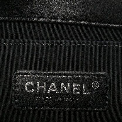 Chanel Lambskin Quilted Medium Boy Flap Black 6 of 10
