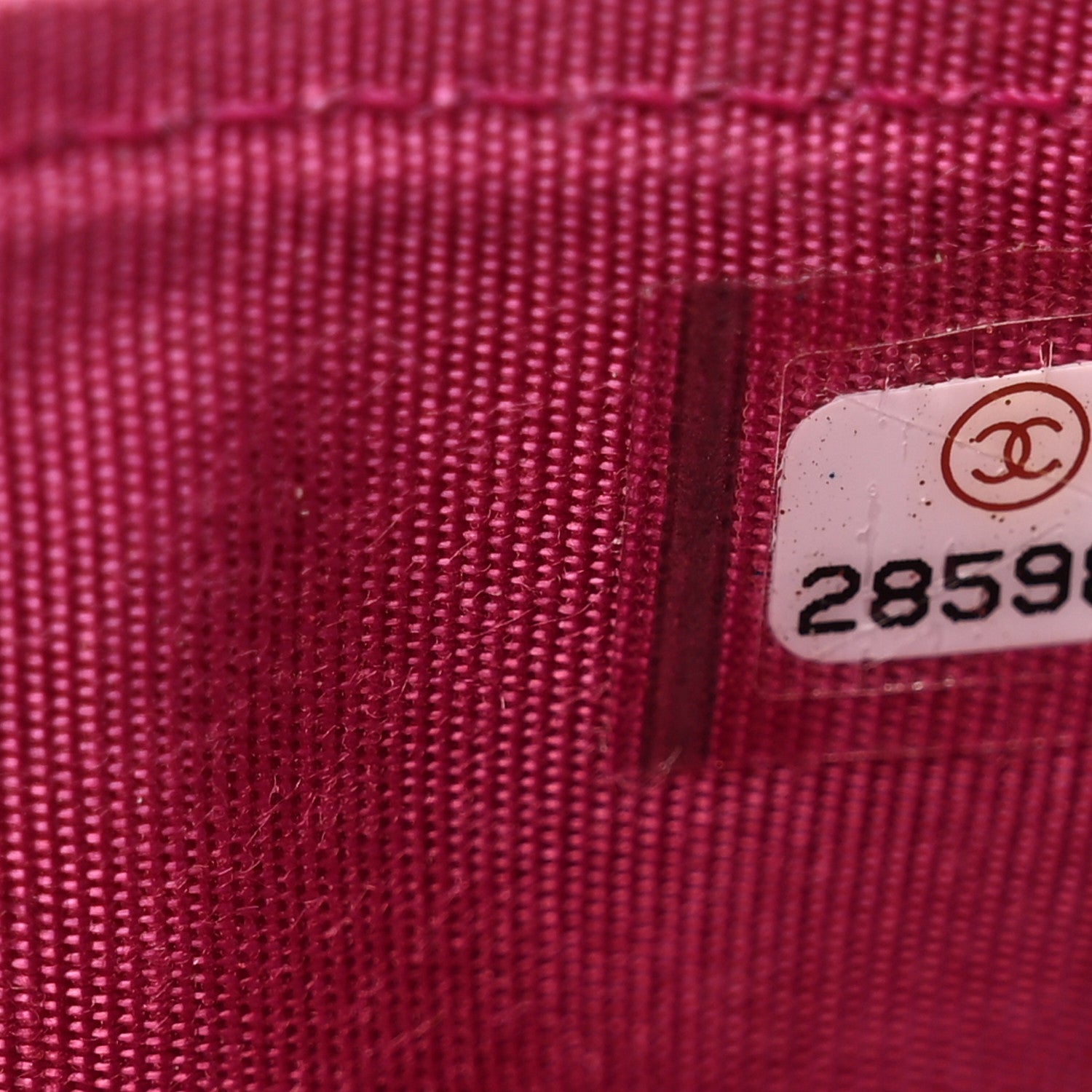 Chanel Caviar Quilted Boy Card Holder Fuchsia 8 of 8