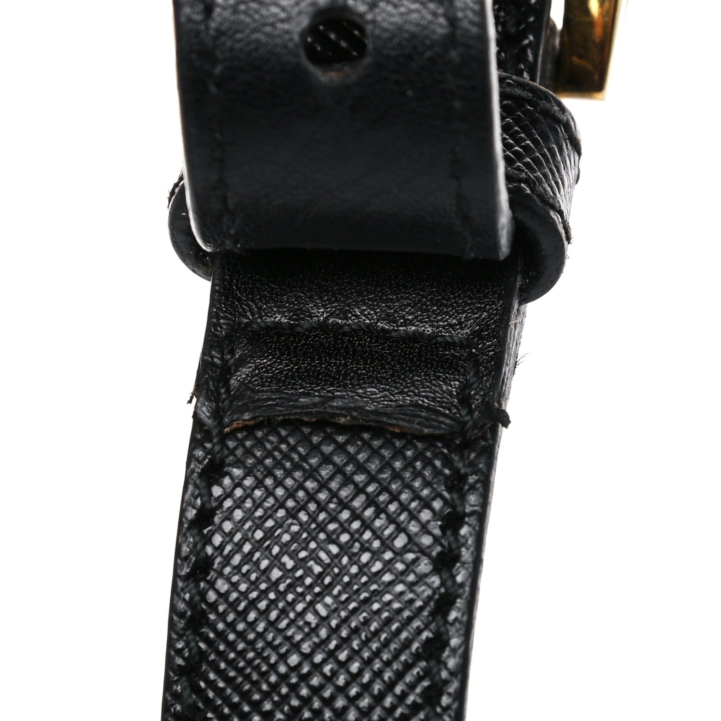 Nylon Saffiano Crossbody Bag Black