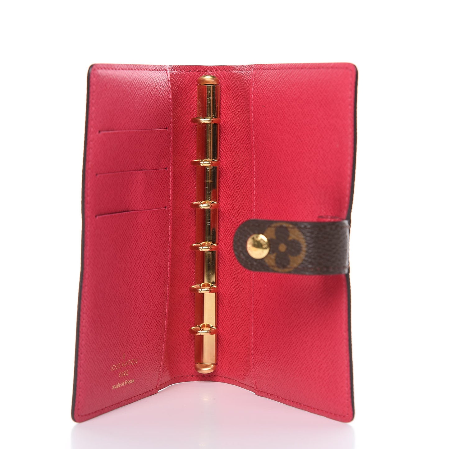 Monogram My LV Heritage Small Ring Agenda Cover Rouge Blue Clair
