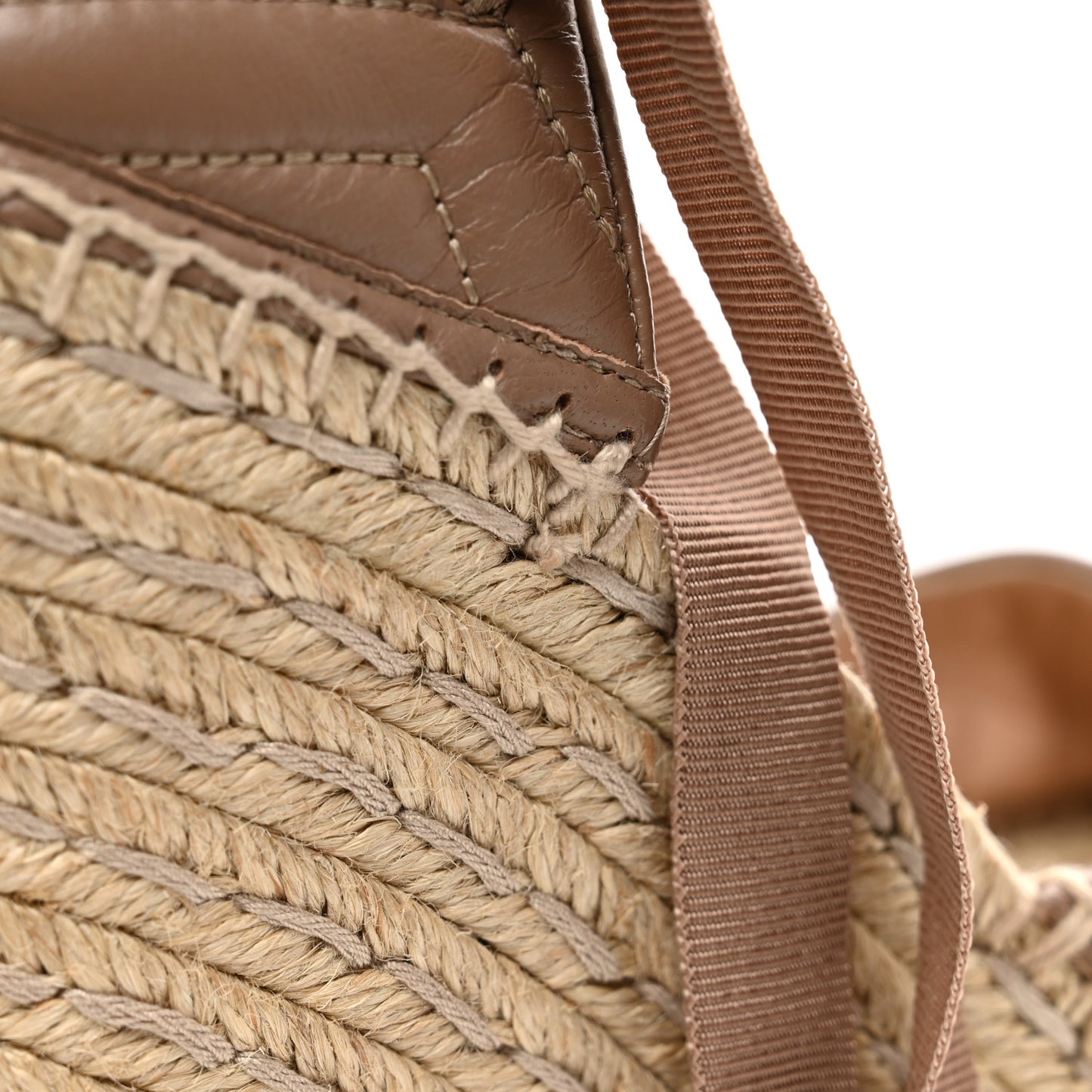 Nappa Matelasse GG Marmont Ankle Wrap Platform 35/120mm Espadrille Wedges 37 Porcelain Rose