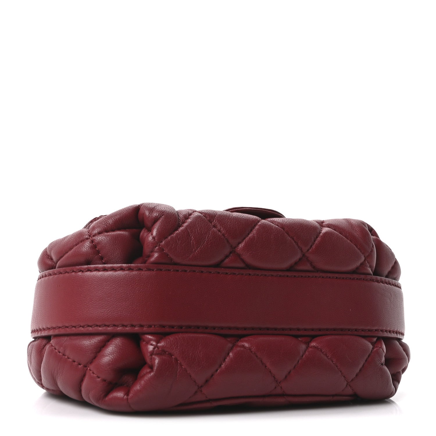 Chanel Lambskin Quilted Mini Round Flap Red 4 of 10