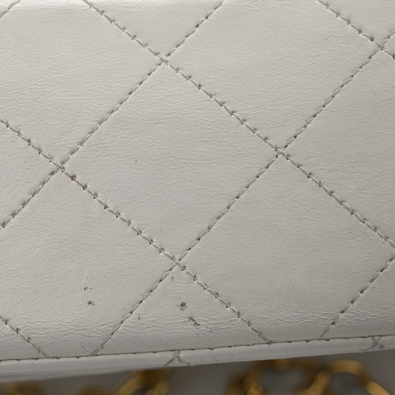 Chanel Lambskin Quilted Mini Square Flap White 13 of 18