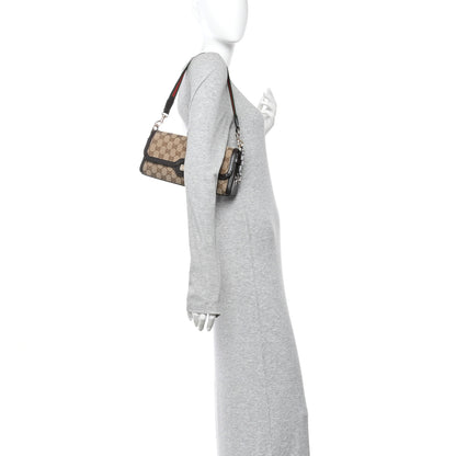 Gucci GG Monogram Small Luce Shoulder Bag Beige Ebony 2 of 11
