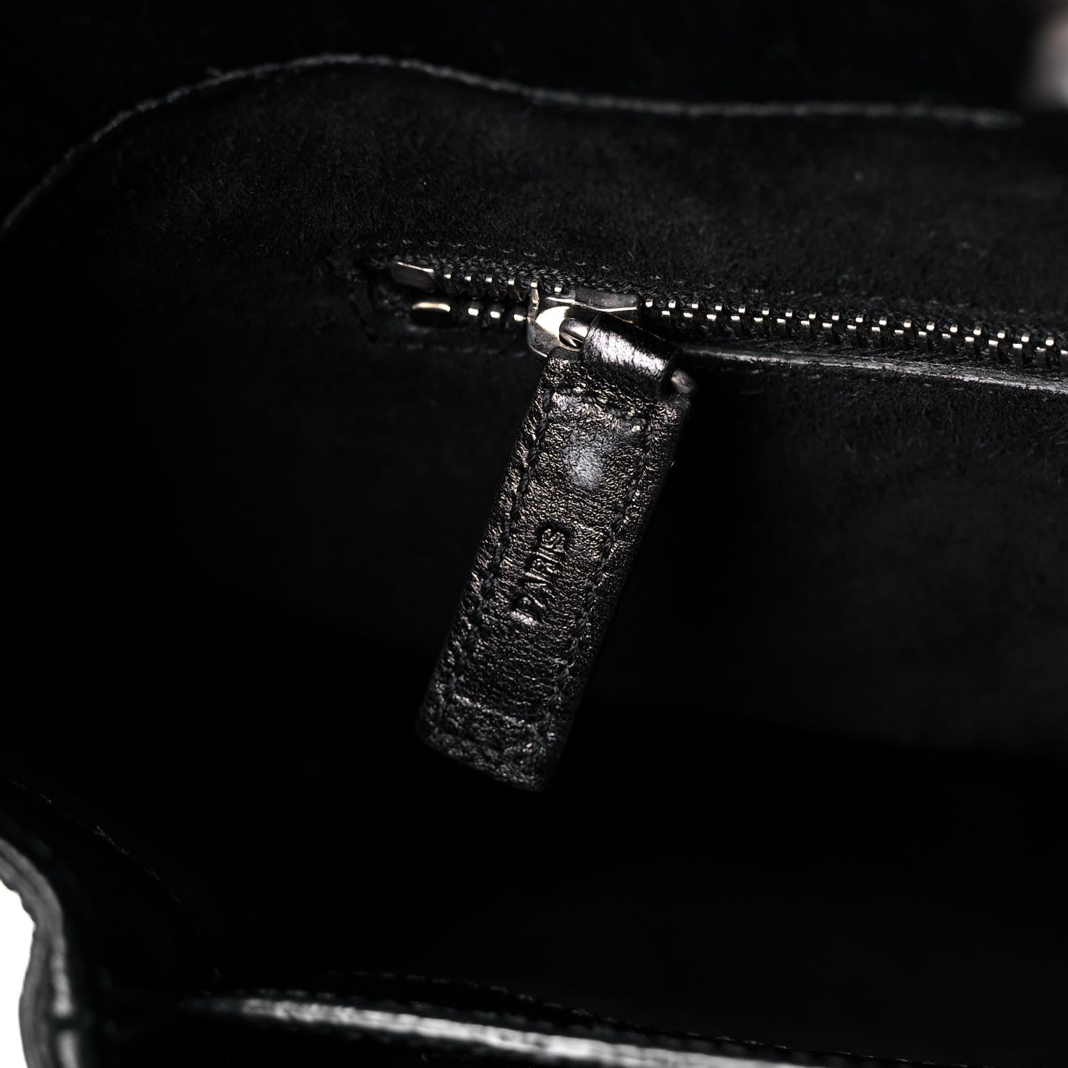 Saint Laurent Calfskin Crocodile Embossed Medium Trois Class Tote Black 17 of 17