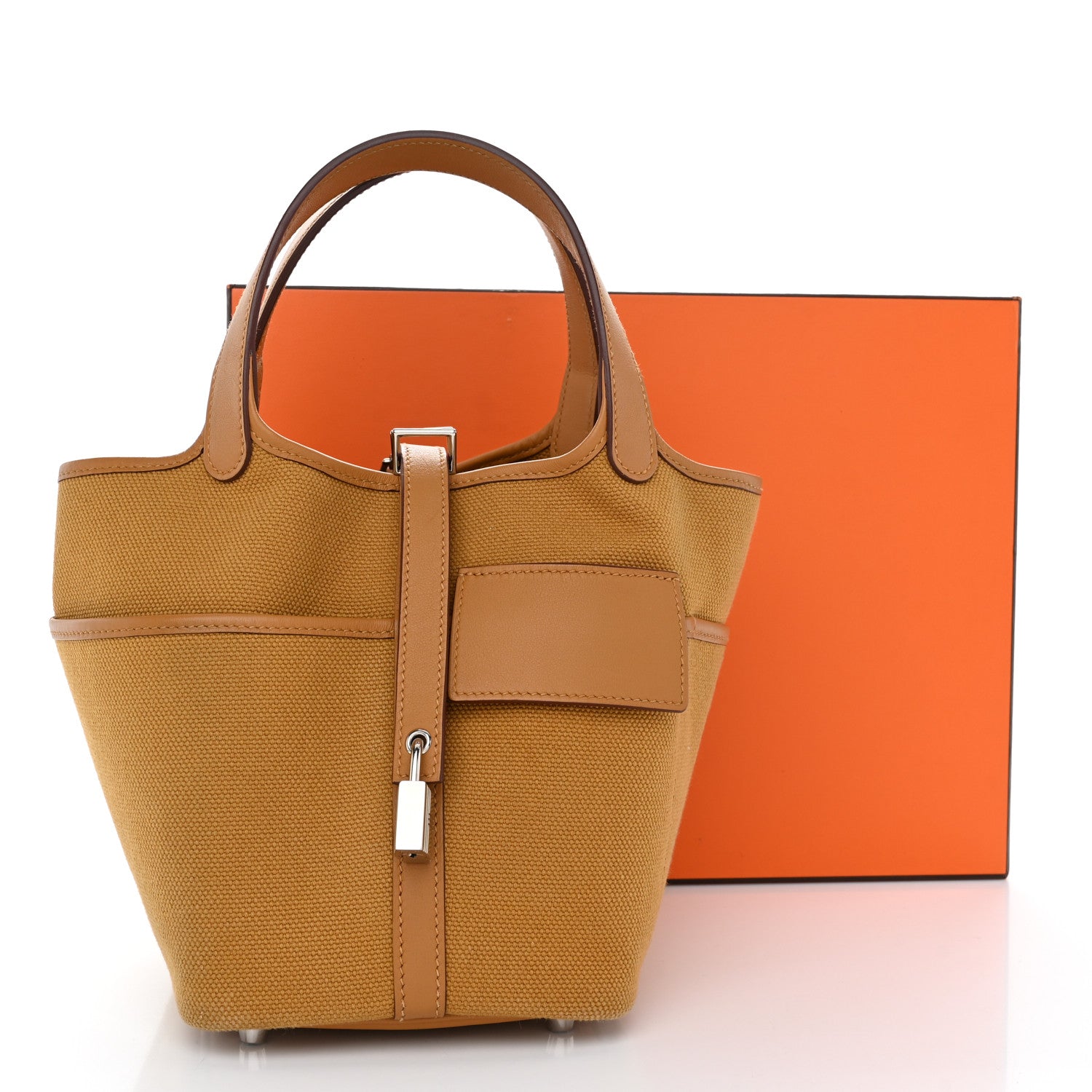 Hermes Toile Goeland Swift Cargo Picotin Lock 18 Sesame 12 of 12
