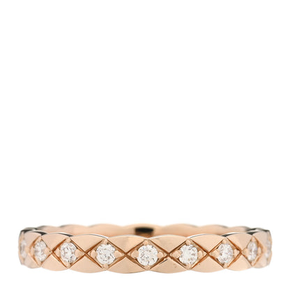 Chanel 18K Beige Gold Diamond Mini Coco Crush Ring 57 8 3 of 5