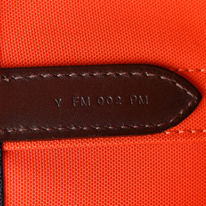 Hermes Canvas The Grooming Bag Bleu Navy Feu 9 of 13