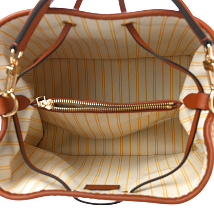 Louis Vuitton Raffia Calfskin Monogram Neonoe MM Tan 5 of 9