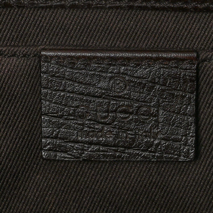 Gucci Monogram Horsebit Clutch Dark Brown 6 of 11