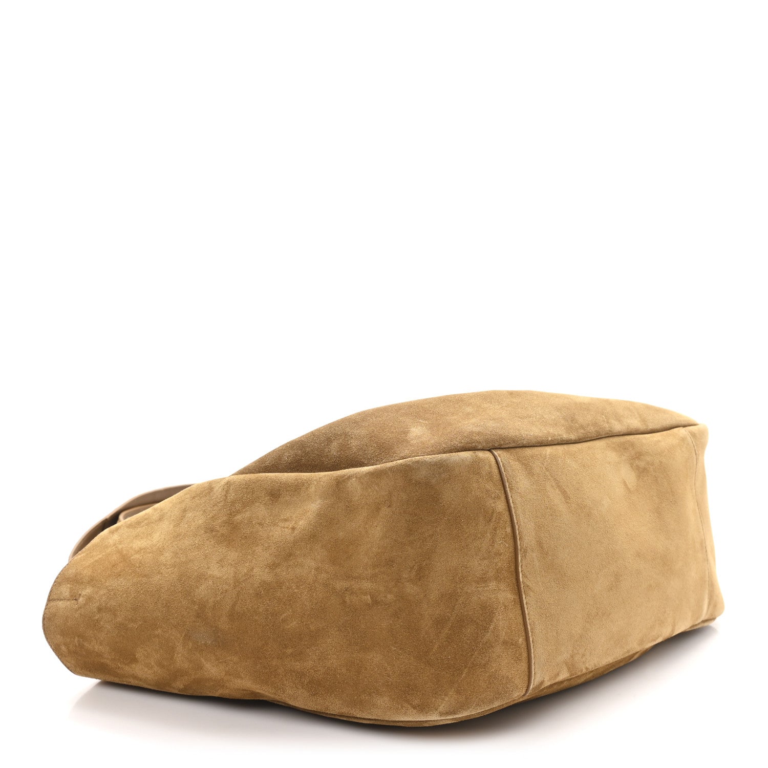 Saint Laurent Suede Bea Tote Golden Leaf 4 of 10
