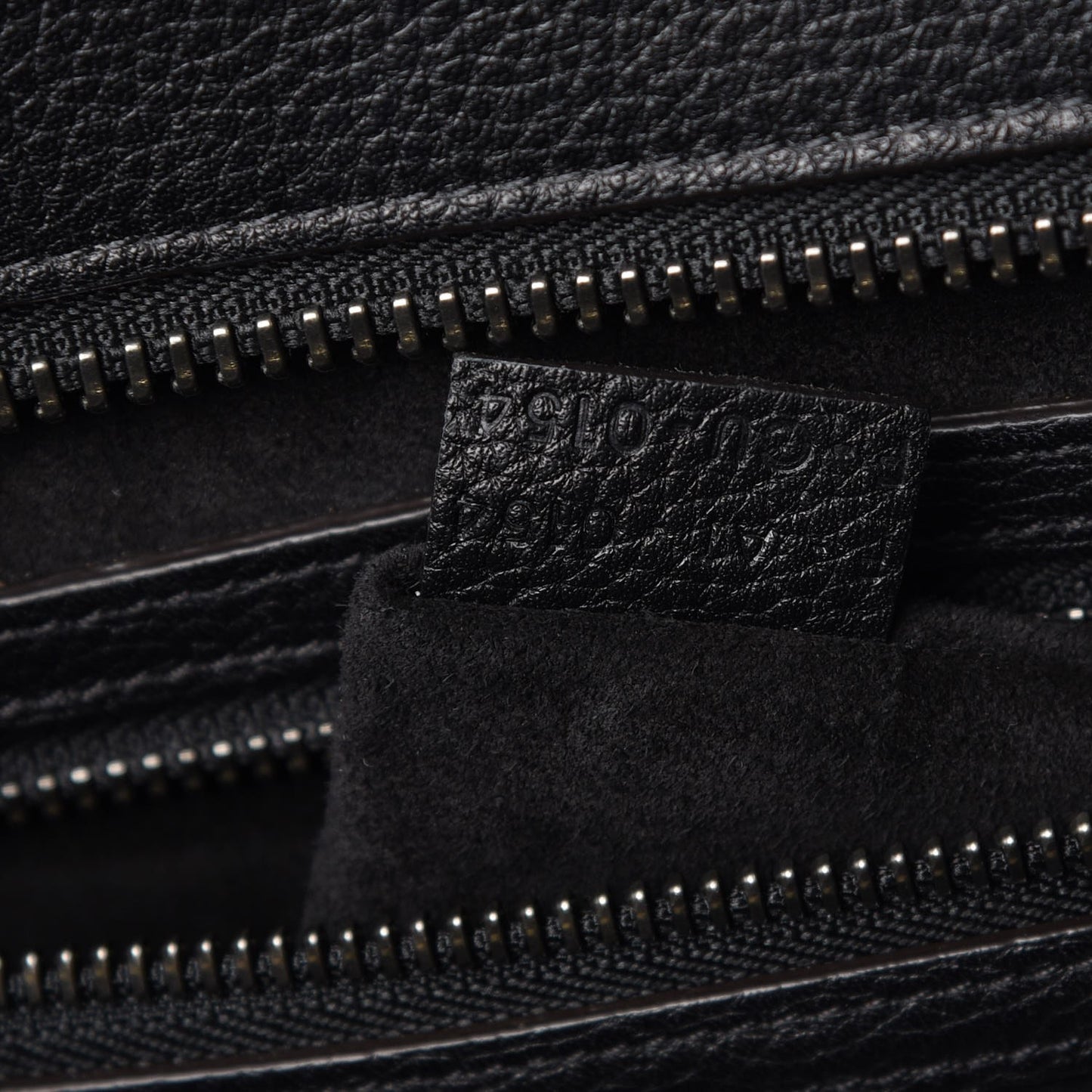Drummed Calfskin Mini Luggage Black