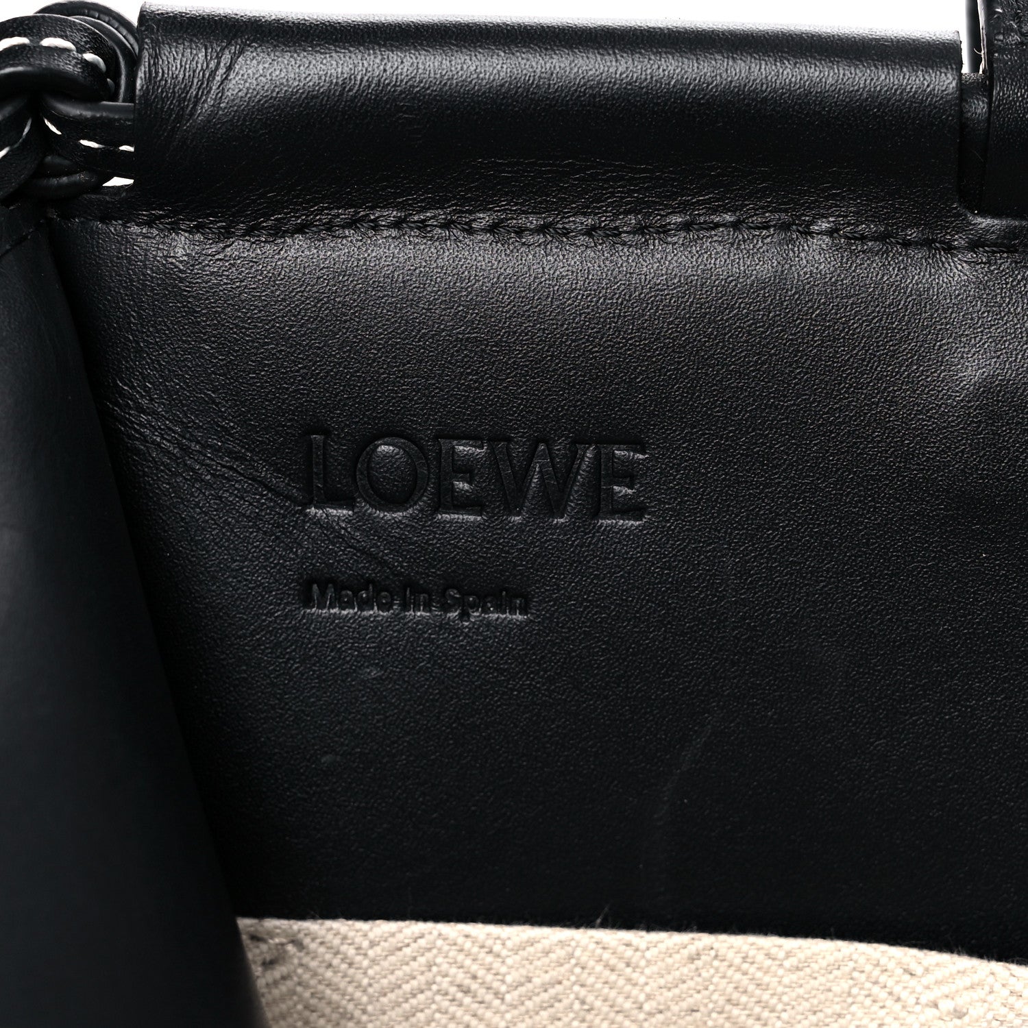 Loewe Grained Calfskin Small Cushion Tote Black 11 of 13