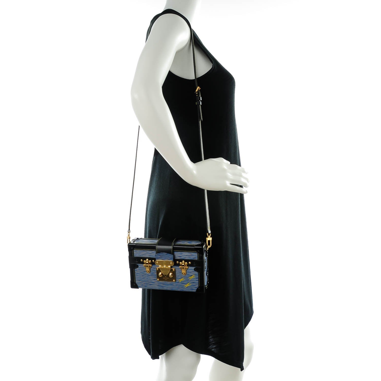 Louis Vuitton Epi Petite Malle Denim Light 2 of 7
