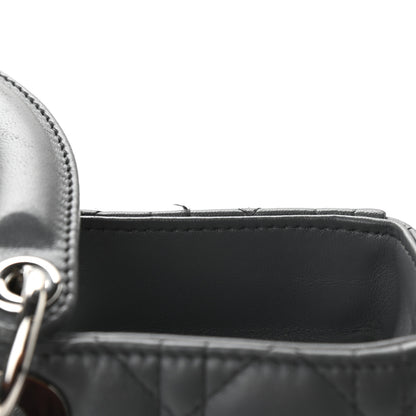 Christian Dior Lambskin Cannage Large Lady Dior Grey 11 of 15