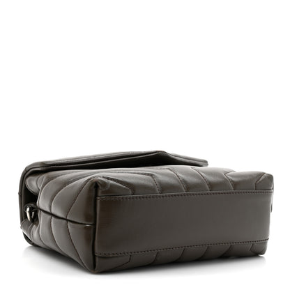 Saint Laurent Calfskin Y Quilted Monogram Toy Loulou Crossbody Bag Military Olive 4 of 18