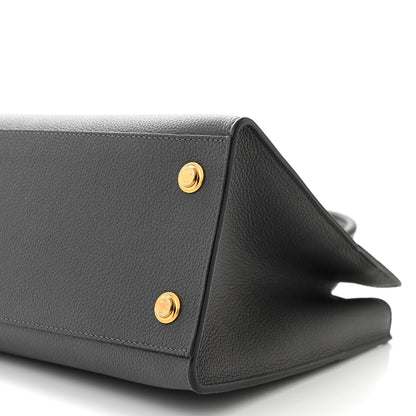 Louis Vuitton Taurillon City Steamer MM Gris 9 of 9