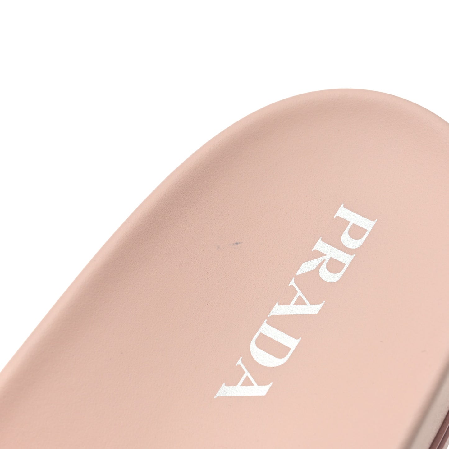 Shearling Metal Triangle Logo Lug Sole 20mm Slide Sandals 41 Orchidea