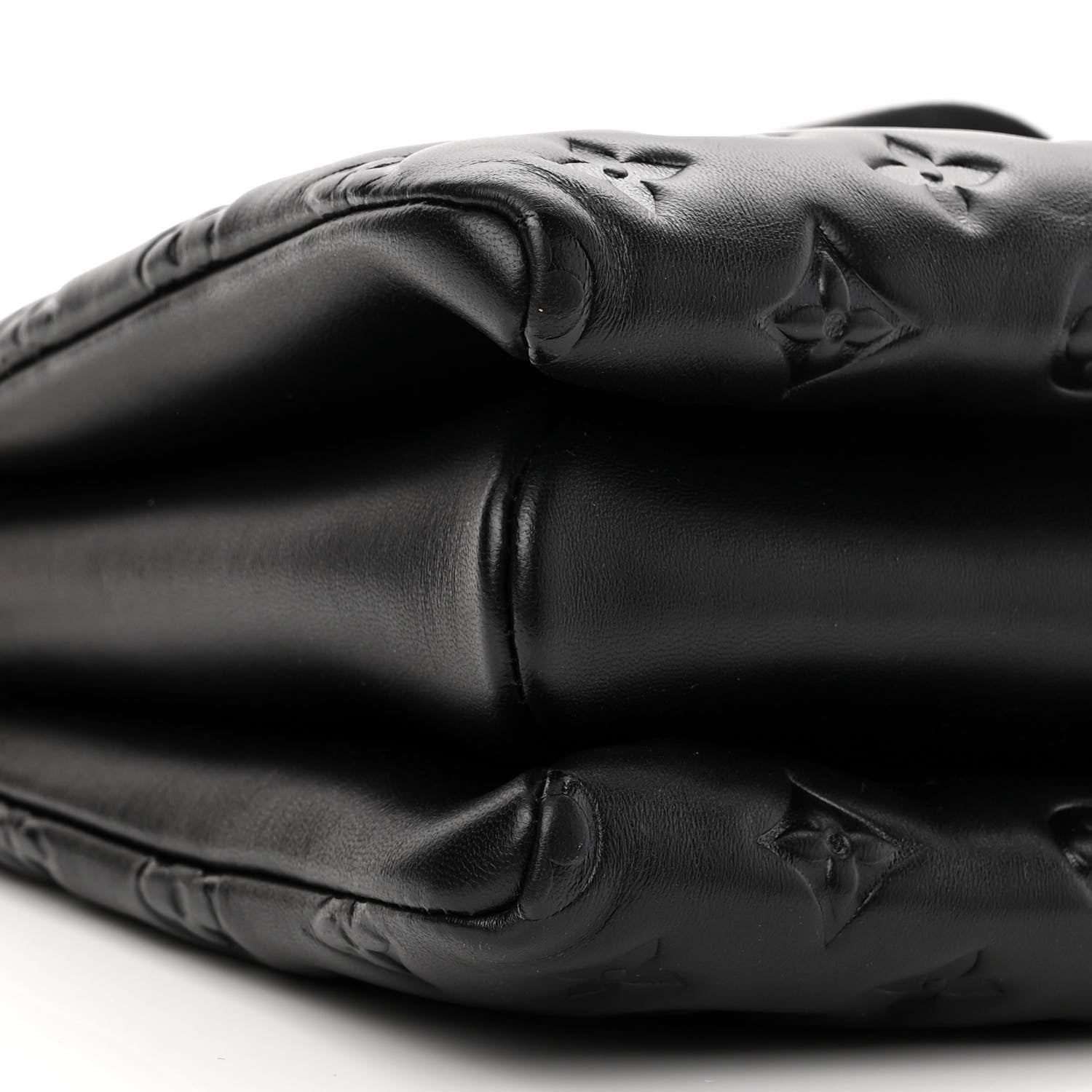 Louis Vuitton Lambskin Embossed Monogram Coussin PM Black 8 of 9