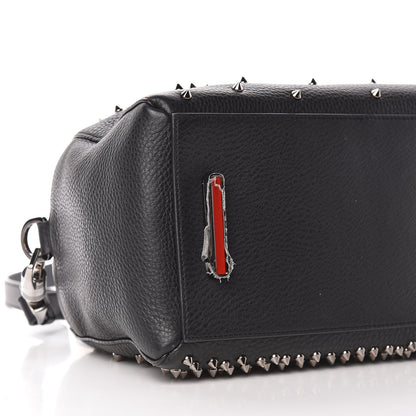 Christian Louboutin Grained Calfskin Studded Satchel Black 8 of 17