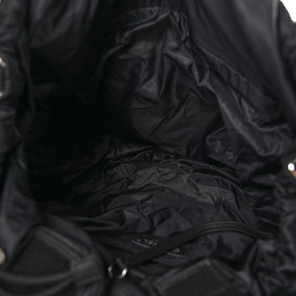 Chanel Wool Nylon Quilted Coco Neige Tote Black 5 of 9