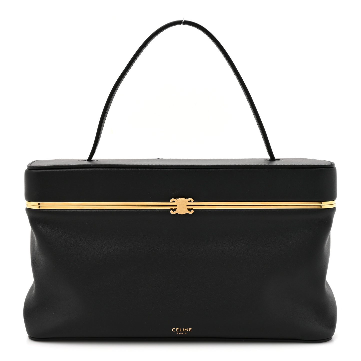 Supple Calfskin Rectangle Bag Black