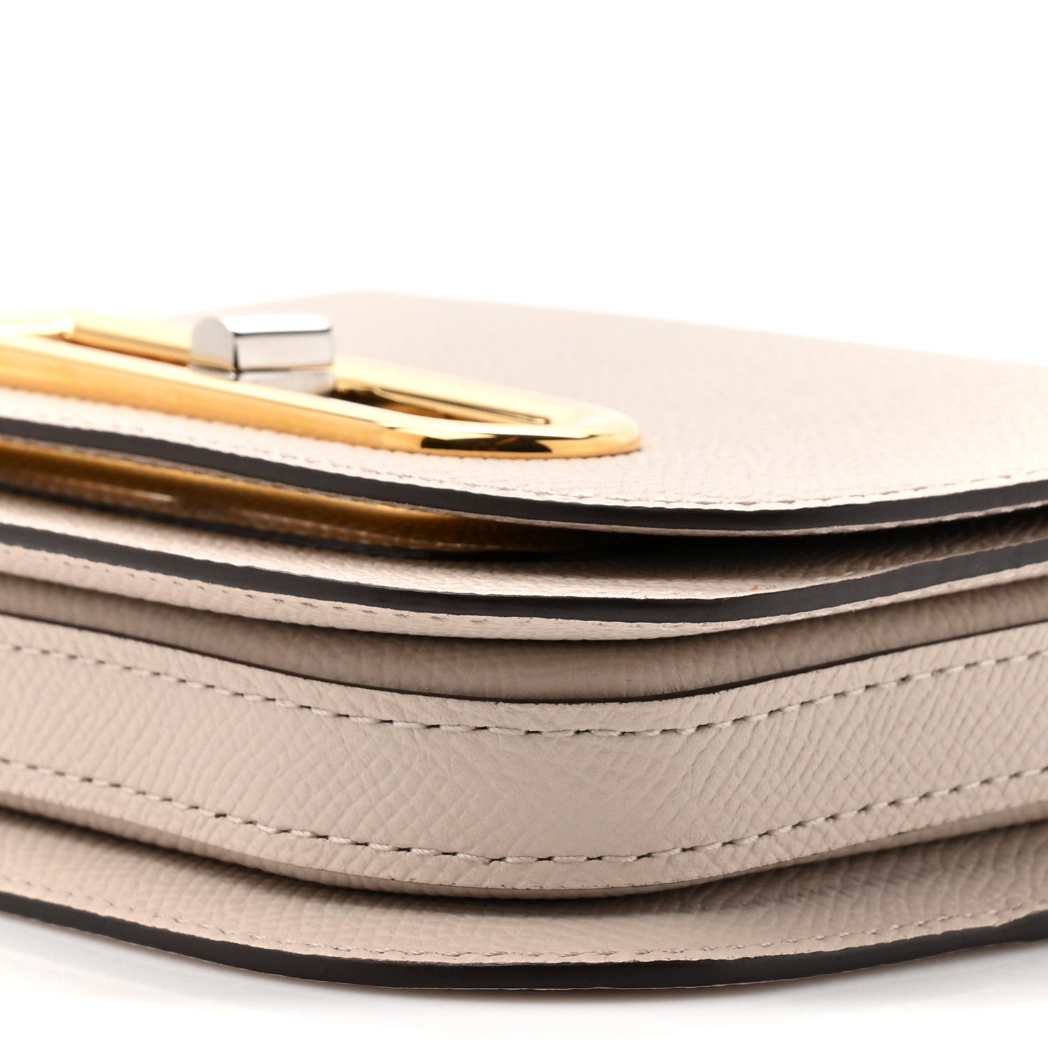 Delvaux Alpina Calfskin Toy Lingot Crossbody Sesame 9 of 11