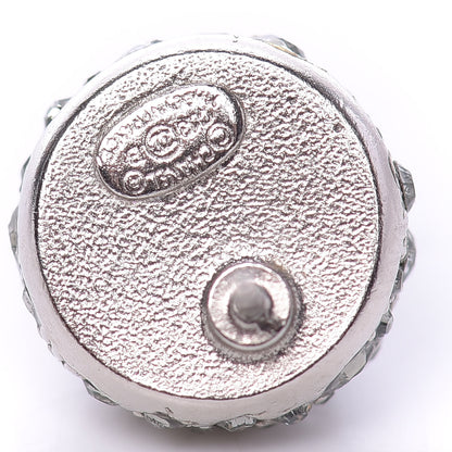Chanel Crystal CC Earrings Silver 4 of 5