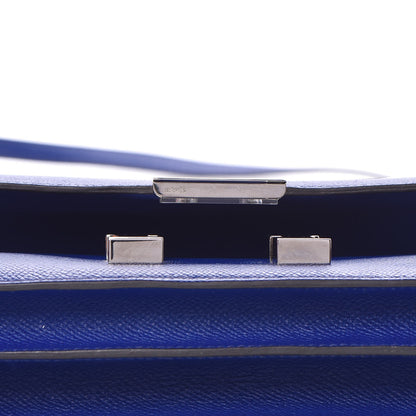 Hermes Epsom Constance Elan 25 Bleu Electrique 15 of 18