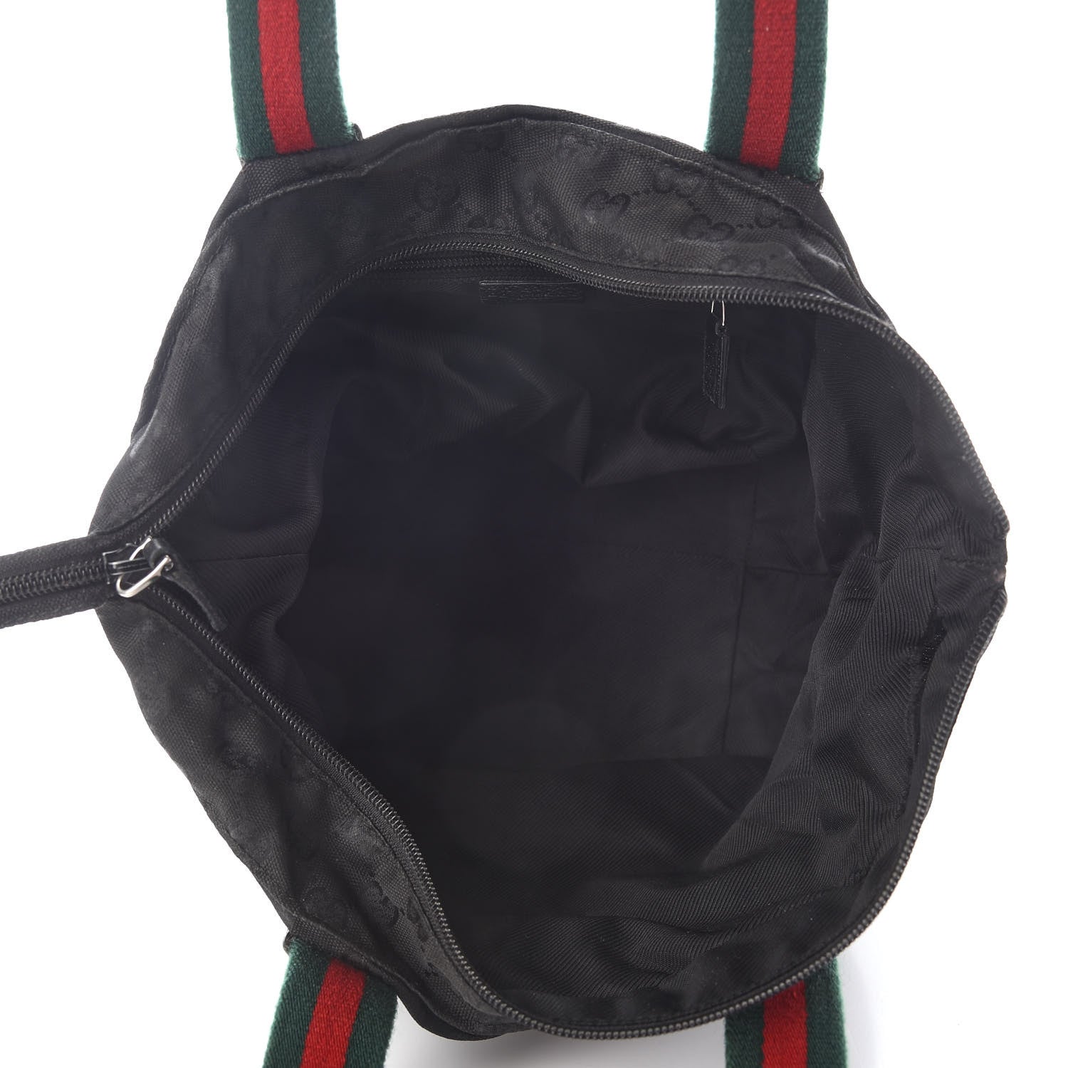 Gucci GG Monogram Small Web Handle Bucket Tote Black 4 of 8