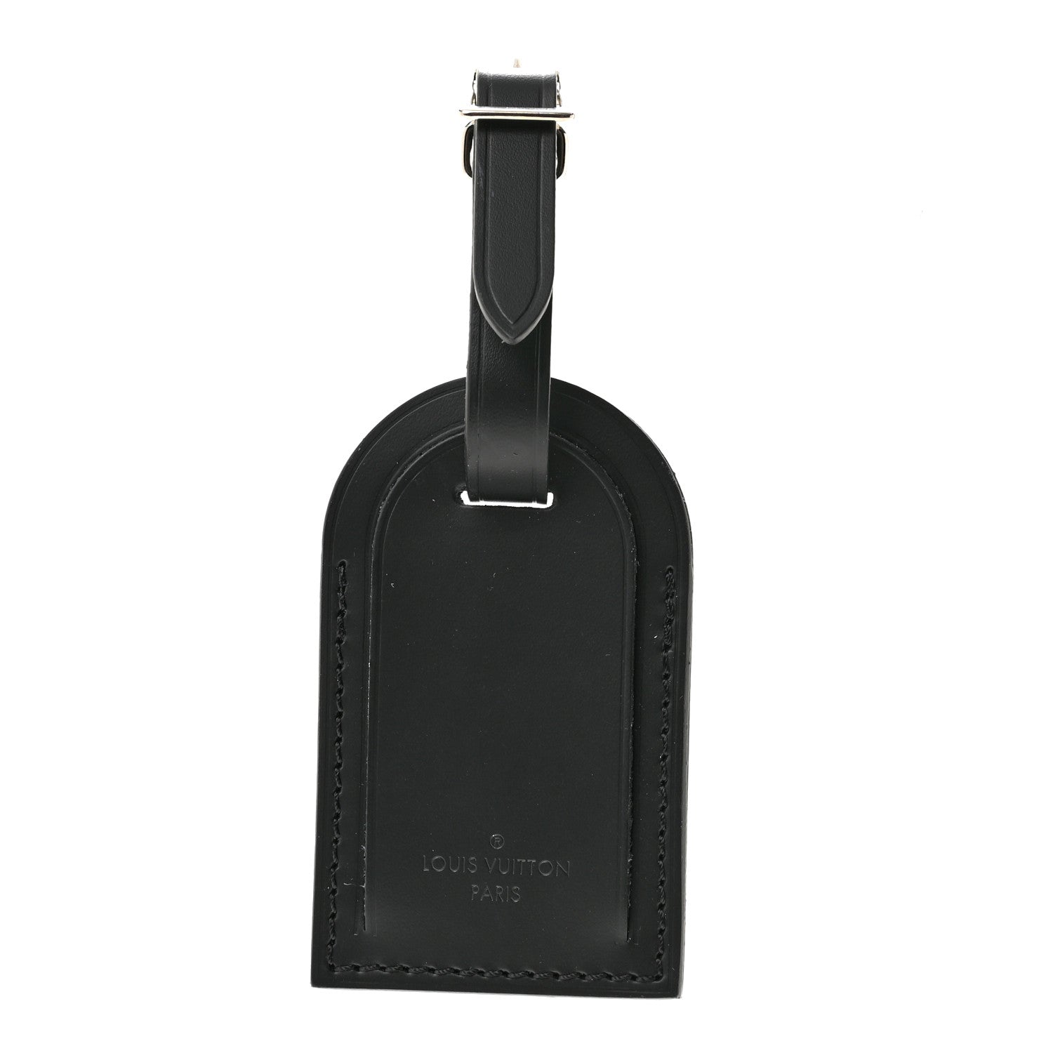 Louis Vuitton Calfskin Luggage Tag Black 1 of 3