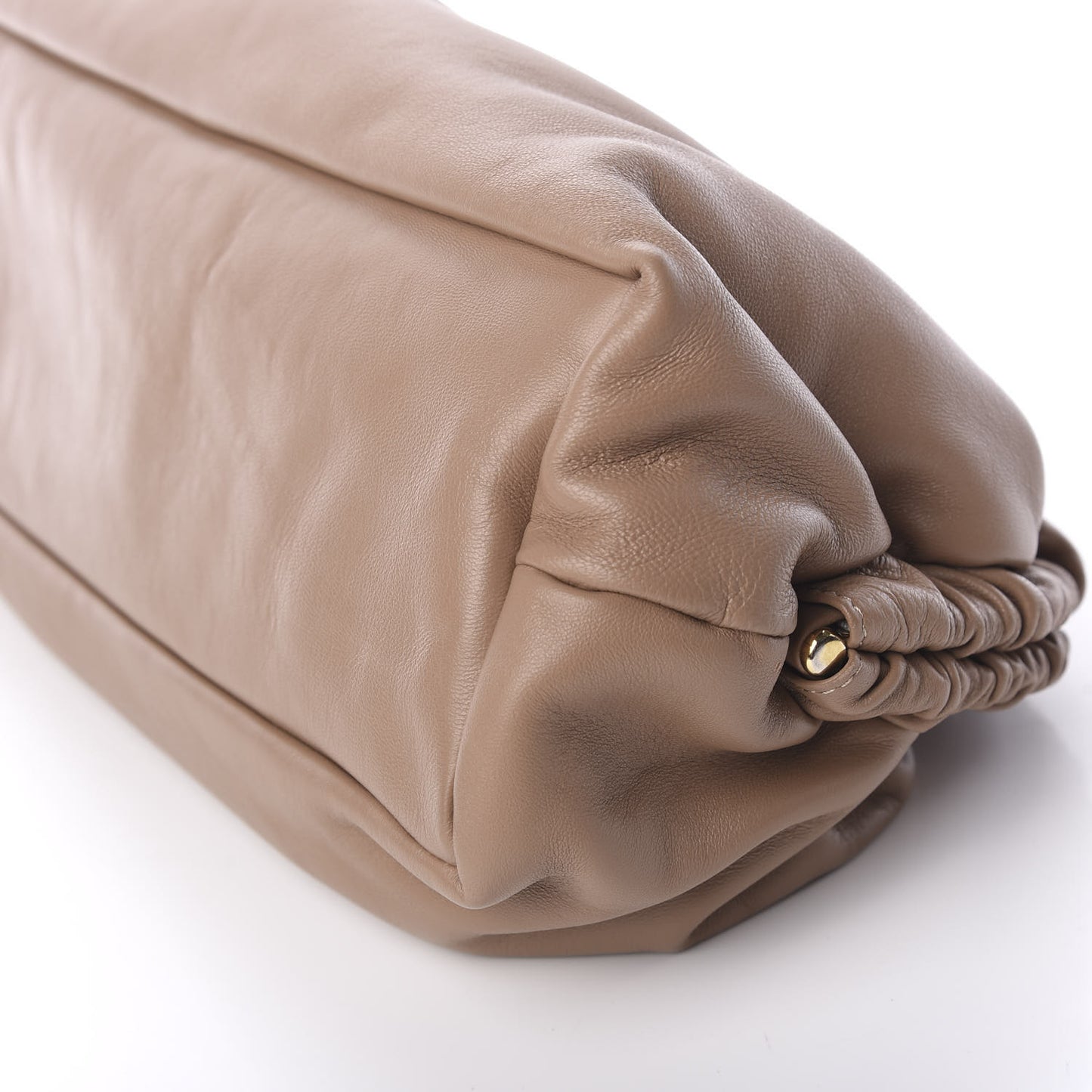 Lambskin Cloud Clutch Biscotto