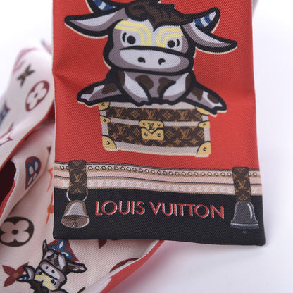 Louis Vuitton Silk Monogram Rodeo Bandeau Red 4 of 4