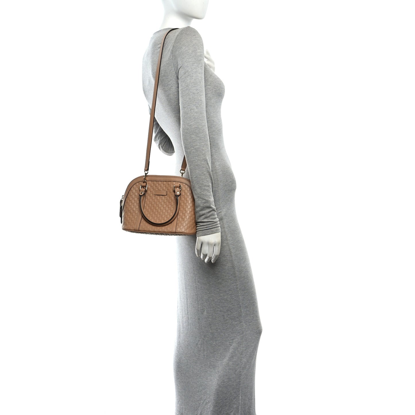 Soft Microguccissima Mini Dome Bag Camelia