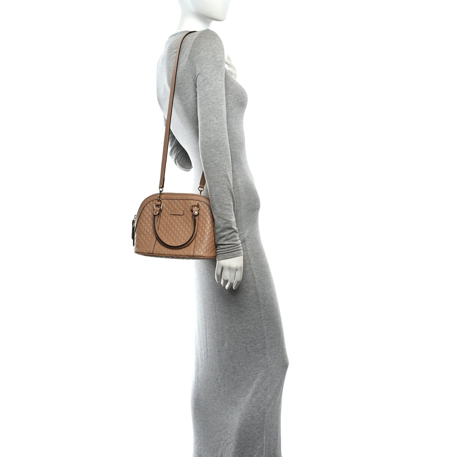 Gucci Soft Microguccissima Mini Dome Bag Camelia 2 of 10