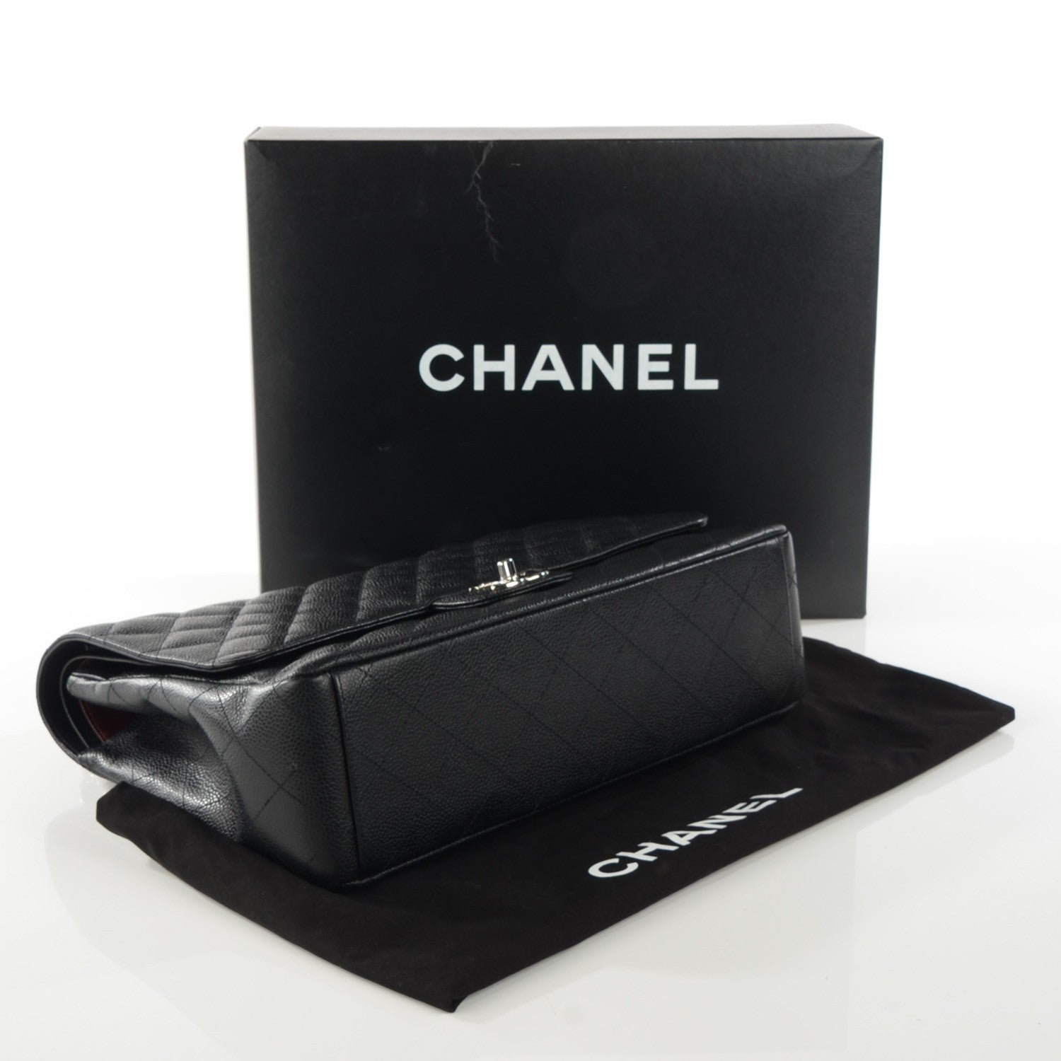 Chanel Caviar Quilted Maxi Double Flap Black 4 of 8