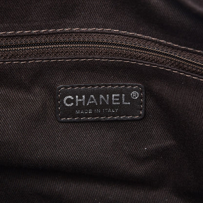 Chanel Calfskin Square Stitch Round Bowling Bag Brown 10 of 14