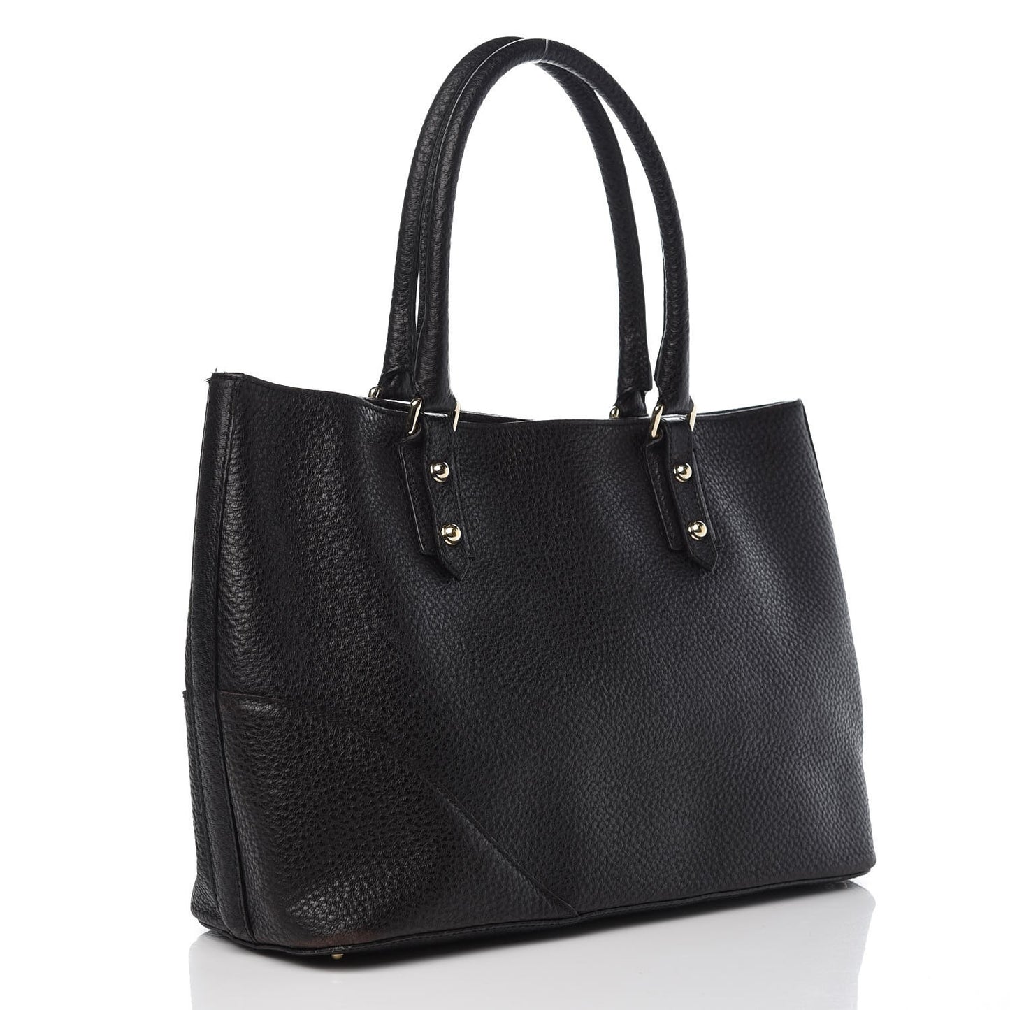 Calfskin Medium Hasler Tote Black