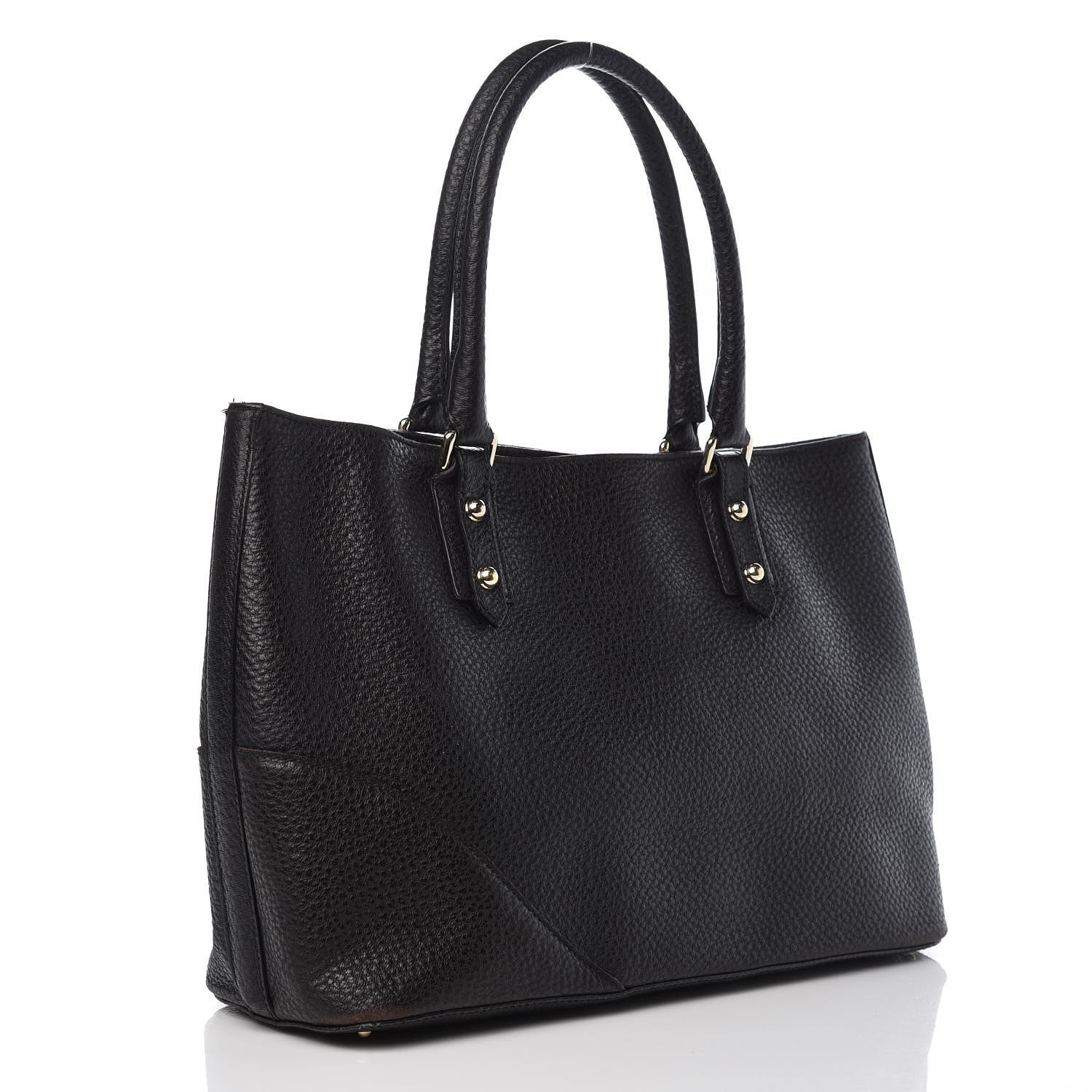 Gucci Calfskin Medium Hasler Tote Black 3 of 7