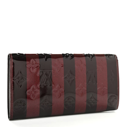 Louis Vuitton Vernis Rayures Sarah Wallet Amarante 3 of 11