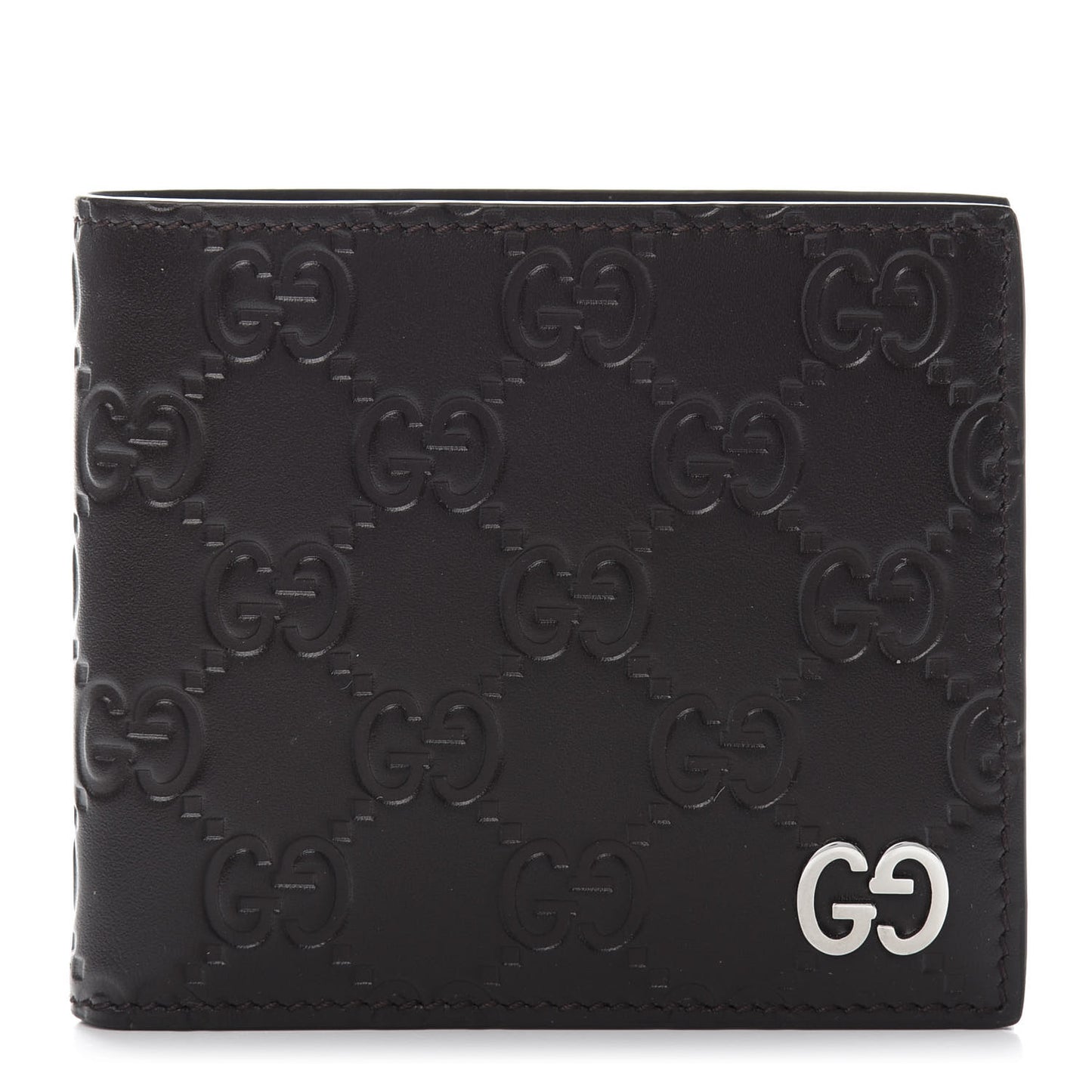 Guccissima Signature Dorian Bi-Fold Wallet Cocoa